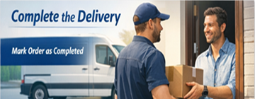 Ιδιώτης που επιβεβαιώνει την ολοκλήρωση της παράδοσης μετά την ολοκλήρωση της μεταφοράς στο ExusTrans